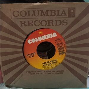 Steve Perry , Foolish Heart"Street Talk album 45 RPM vinyl